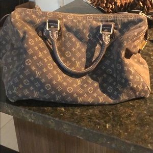 Louis Vuitton Speedy 30 Dark Brown Canvas Satchel